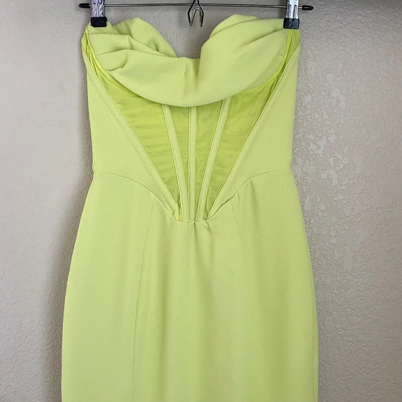 House of‎ CB Lucila Neon Strapless Corset Midi Dress Size XS NWOT - Picture 9 of 16